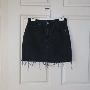 PacSun Black Jean Skirt